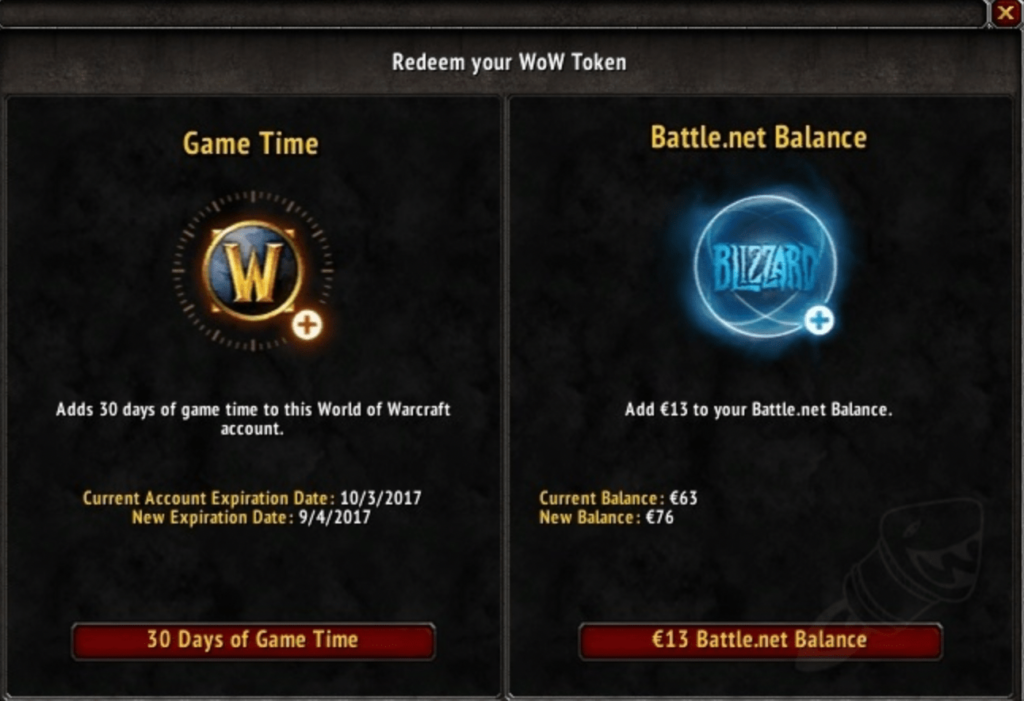 Wow Marke gegen Battle.net-Guthaben